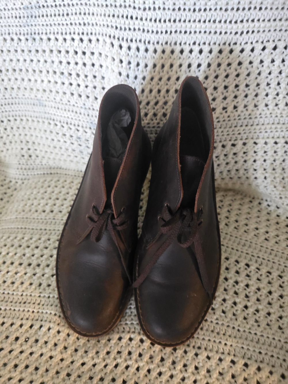 Clarks Men's Dark Brown Leather Chukka Boots